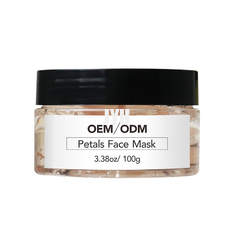 OEM Skin Care Clay Mask Natural 100ml Rose Petal Face Gel Mask
