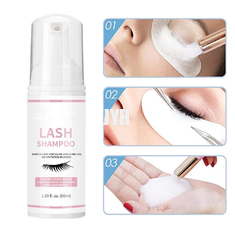 60ml Vegan Eyelash Extension Cleanser Lash Shampoo Lash Foam Cleanser