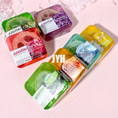 Luxury Personalized Individually Wrapped Bath Soap Essential Oil Flower Handmade