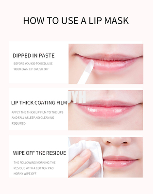 Vegan Sleeping Lip Mask Hydrating Exfoliating Lip Lines Treatment