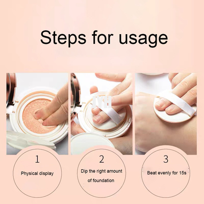 Korea Air Cushion CC Cream Foundation Brighten Waterproof
