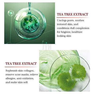 1oz/30ml OEM Organic Tea Tree Relief Essence Face Serum Repair Acne Pimple Remover