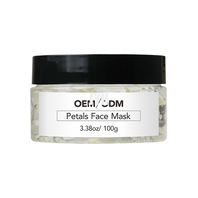 OEM Skin Care Clay Mask Natural 100ml Rose Petal Face Gel Mask