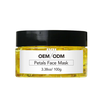 OEM Skin Care Clay Mask Natural 100ml Rose Petal Face Gel Mask