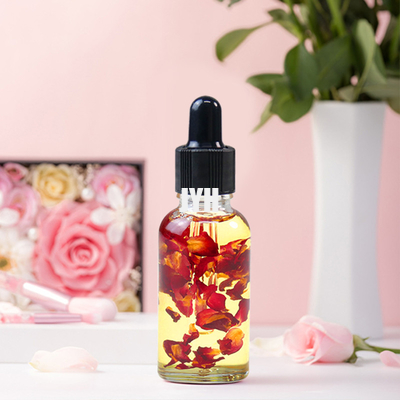 GMPC Organic Rose Multi Use Essence Face Serum Natural Oils For Skin  30ml ODM