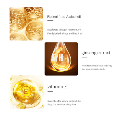 ODM Retinol Hyaluronic Acid Moisturizer Facial Cream GMPC Anti Aging Remove Wrinkle