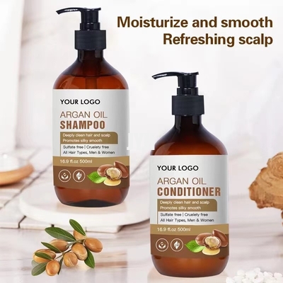 Sulfate Free Nourishing Hair Shampoo And Conditioner Organic Argan Oil