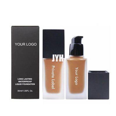 30ml Face Makeup Cosmetics 104 Color Custom Face Pressed Matte Liquid Waterproof Foundation