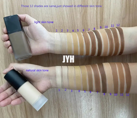 30ml Face Makeup Cosmetics 104 Color Custom Face Pressed Matte Liquid Waterproof Foundation