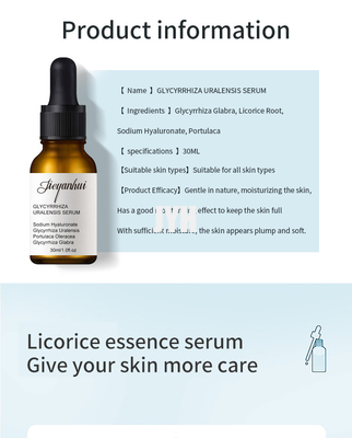 Whitening Facial Licorice Brightening Serum With Hyaluronic Acid