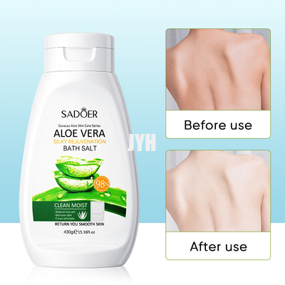 430g Aloe Vera Bath Salts Smoothing Skin Tender Body Wash Light Exfoliating
