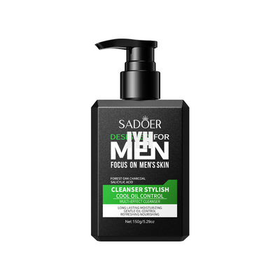 Daily Skin Care Men'S Facial Cleanser Cool Men'S Refreshing Oil Control Multi-Effect Cleanser