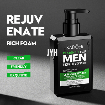 Daily Skin Care Men'S Facial Cleanser Cool Men'S Refreshing Oil Control Multi-Effect Cleanser