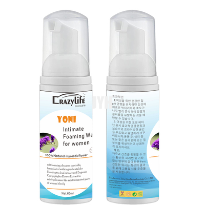60ML Feminine Intimate Foaming Wash Balances Women Vaginal Health PH