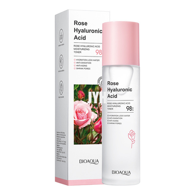 Fine Lines And Wrinkles Rose Face Toner Natural Organic Rose Hyaluronic Acid Water