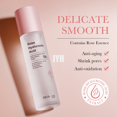 Fine Lines And Wrinkles Rose Face Toner Natural Organic Rose Hyaluronic Acid Water