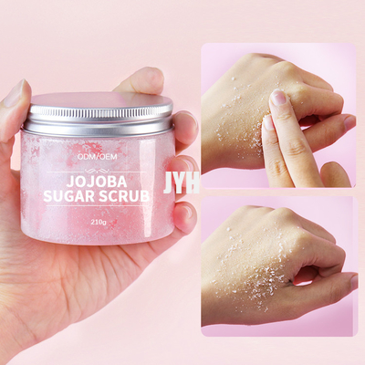 210g/pc Organic Sugar Body Scrub SPA Whitening Whipped No Brand Remove Dead Skin