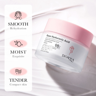 Rose Hyaluronic Acid Moisturizer Facial Cream Brightening Skin Tightening Cream 50g