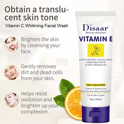 OEM Foaming Facial Cleanser Natural Vitamin E Whitening Facial Cleanser