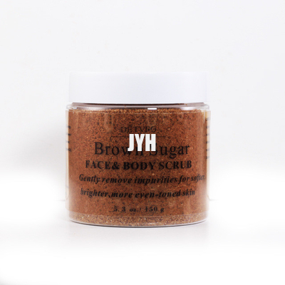 ODM Bodycare Cosmetics Natural Exfoliating Whitening Organic Brown Sugar Salt Body Scrubs