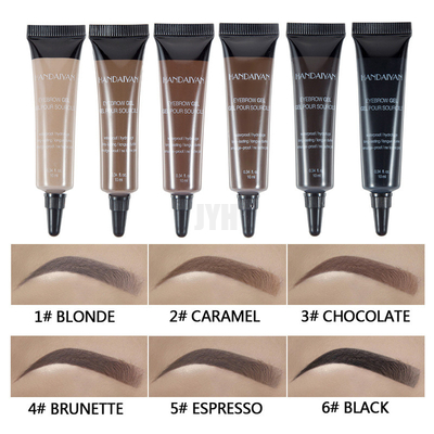 Waterproof Liquid Eyebrow Cream With Brush Long Lasting Makeup Dye Eyebrow Gel