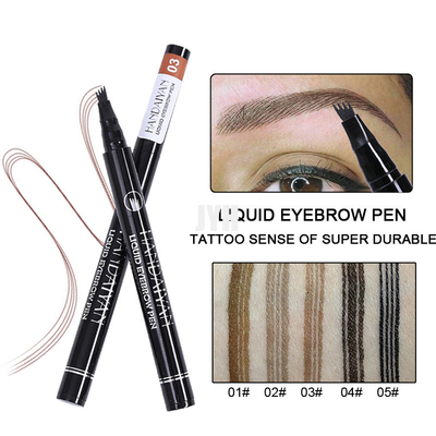 Sweatproof Eyebrow Pencil With Micro Fork Tip Applicator Natural Looking