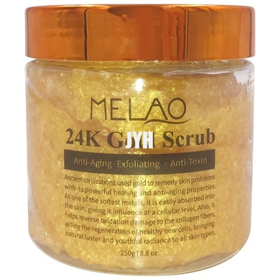 250g Vegan 24k Gold Scrub Cream Moisturizing And Exfoliating Body