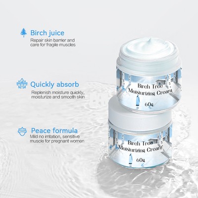 Birch Deeply Moisturizer Facial Cream Hydration Anti Aging Wrinkle Collagen Cream For Face