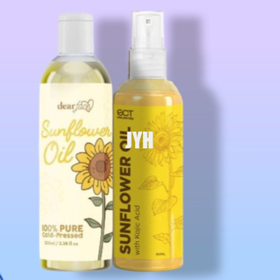 60ml Organic Sunflower Seed Oil 100% Pure Carrier Oil Nourishing For Skin Face Hair