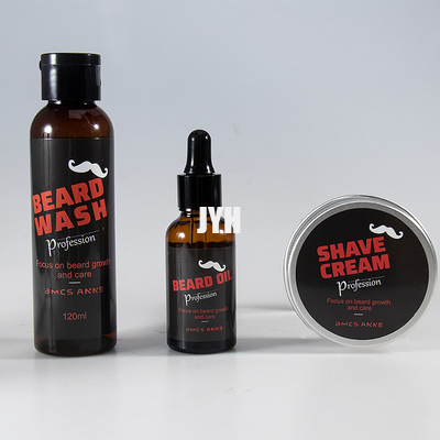 120ML Herbal Beard Serum Oil Balm Men'S Grooming Beard Growth Kit