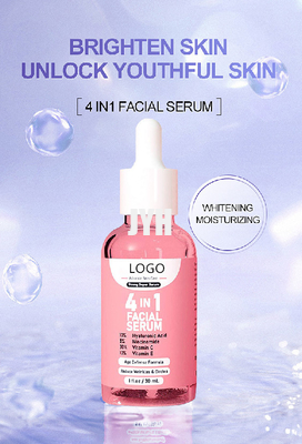 30ML Vitamin C Serum Hyaluronic Acid Collagen 4 In 1 Face Serum For Women