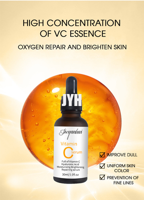Organic Vitamin C Natural Liquid Face Serum For Brightening Smoothing Skin
