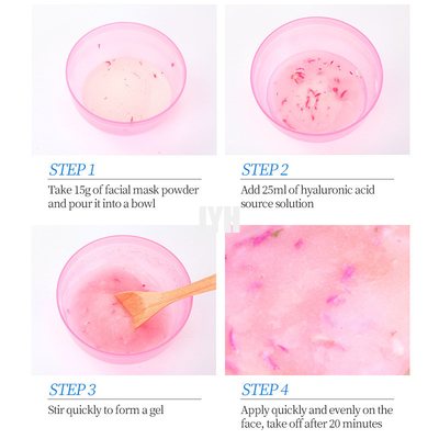 SPA Whitening Jelly Mask Anti Aging Hydrating Petals Face Mask Powder