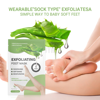 Exfoliating And Moisturizing Aloe Vera Foot Mask For Rejuvenating
