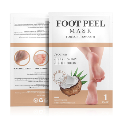 Unscented Coconut Foot Mask Foot Care Set Exfoliating And Moisturizing