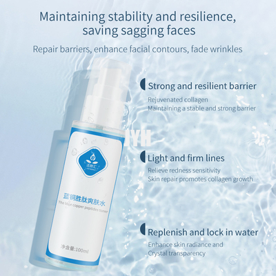 Copper Peptide Spray Hydrating Moisturizing Facial Toner For Anti Aging