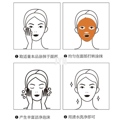 Compound Acid Carrot Foam Facial Mask Blackheads Deep Clean Skin Carrot Bubble Mask