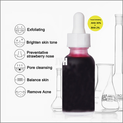 MSDS OEM Skin Care Products Neutral AHA Fruit Acid Liquid Softens Cuticles Removes Acne Blackheads Facial Essence