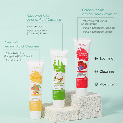 ISO Vc Whitening Cream Amino Acid Vitamin Facial Wash Deep Cleansing Face Cleanser
