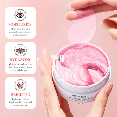 60PCS Deep Hydrating Sleeping Under Eye Mask Rose Pink Eye Patch