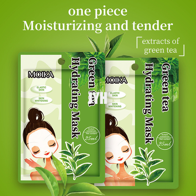 Instantly Quenches Skin Hydrated Green Tea Facial Masks Contains Vitamin E Collagen