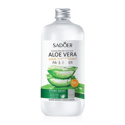 500ml Natural Aloe Vera Gel Toner Essence Face Skin Care Facial Toner