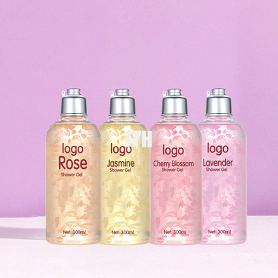 300ml OEM Skin Care Products Petal Perfume Cleansing Moisturizing Shower Gel