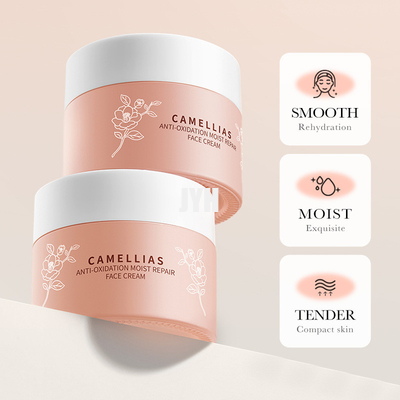Unscented Scent OEM Skin Care Products Camellia Flower Anti Oxidant Moisturizing Repair Face Cream