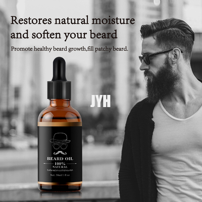 100% Natural Strengthens Beard Growth Conditioner Oil With Organic Argan