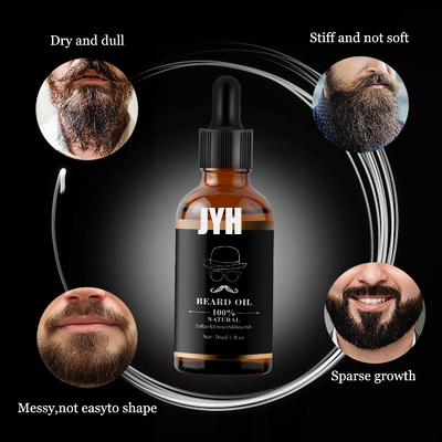 100% Natural Strengthens Beard Growth Conditioner Oil With Organic Argan