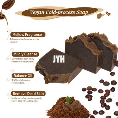 80G/pcs Coffee Facial Soap Cold Process Fruit Scented Hand Soap